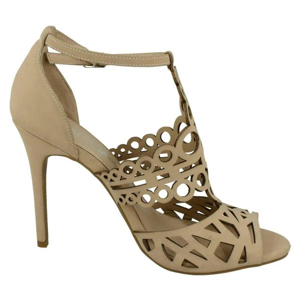 Anne Michelle Ladies Anne Michelle Cut Out Detail Open Toe Heels