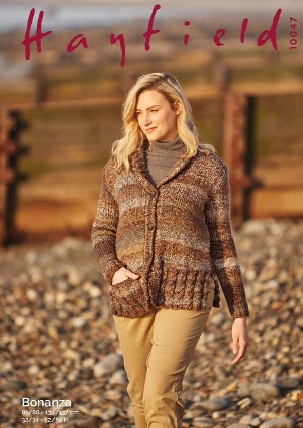Hayfield Bonanza Chunky Knitting Pattern 10047, Jackets for Women, 32 - 54 Inches