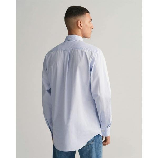 Gant Mens Poplin Shirt - Pale Blue - 
