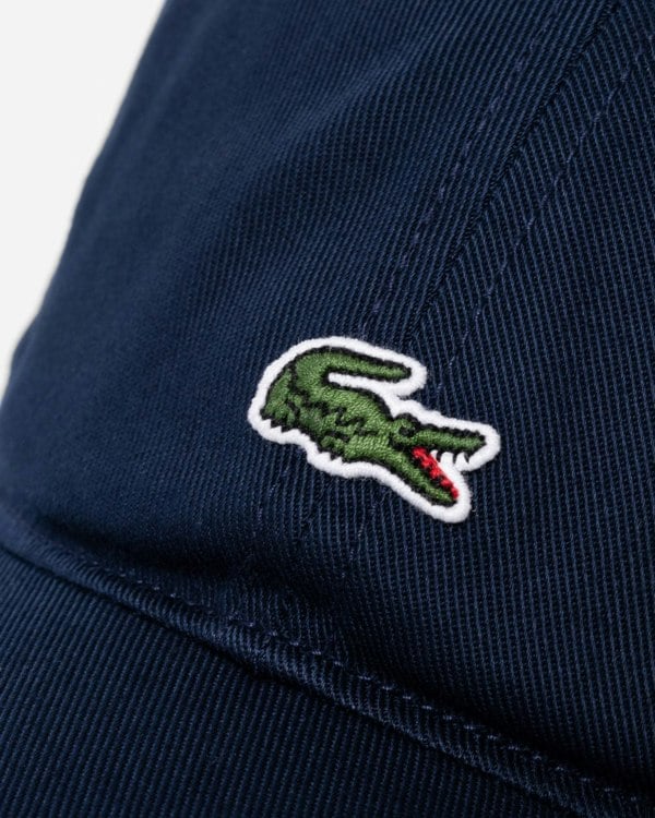 Lacoste Mens Organic Cotton Twill Cap - Navy Blue 166