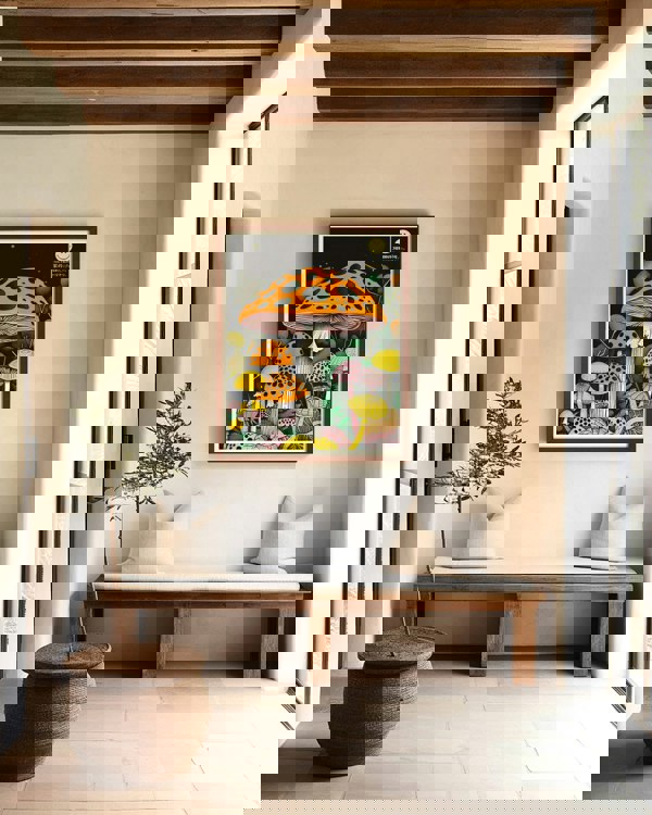 Pipe Dream Psychedelic Mushroom Print Poster by Love Frankie