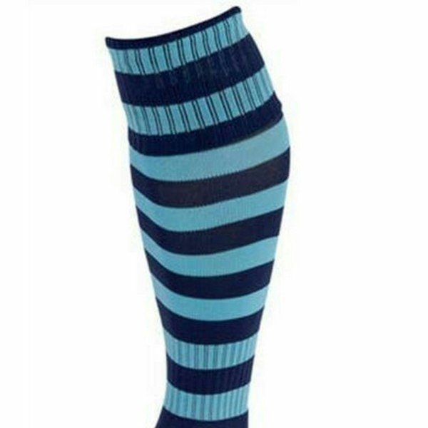 Precision Unisex Adult Pro Hooped Football Socks - Navy/Sky Blue