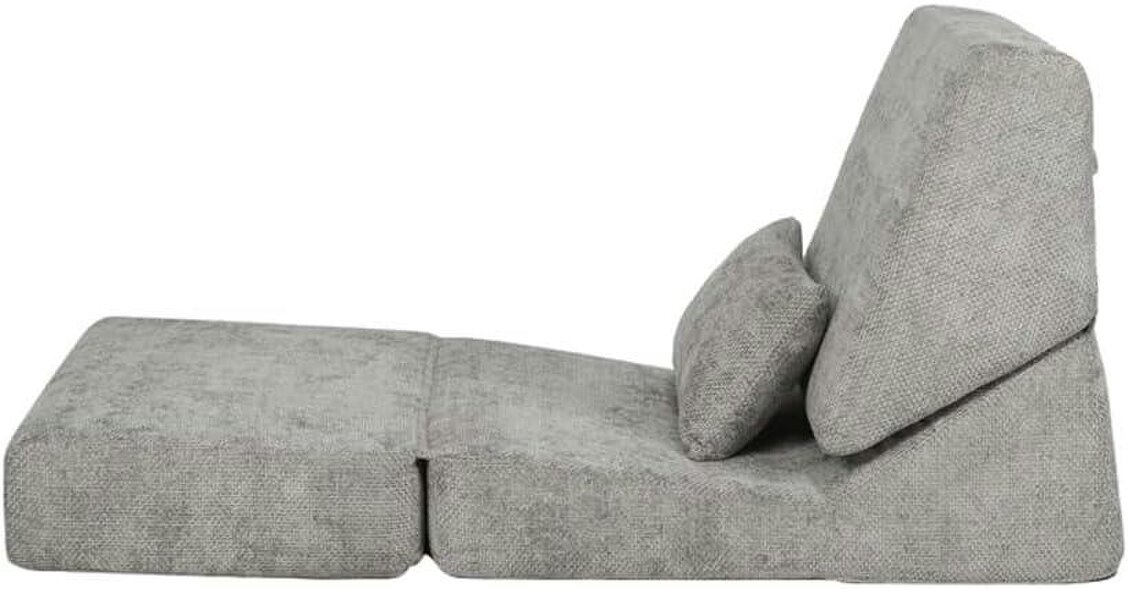 HOMEWEDO  Foldable Floor Sofa Bed Chair, 3-in-1 Convertible Lounger with Pillow