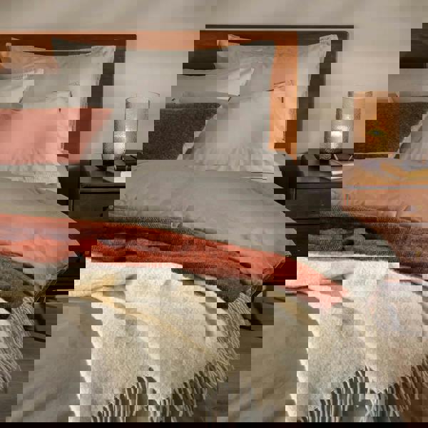 Soak&Sleep Mocha Stonewashed Cotton 30cm Standard Fitted Sheets