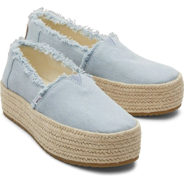 TOMS Valencia Espadrille Womens - Pastel Blue