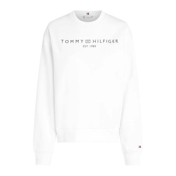 Tommy Hilfiger Womens/Ladies Cotton Blend Regular Sweatshirt - Optic White - 