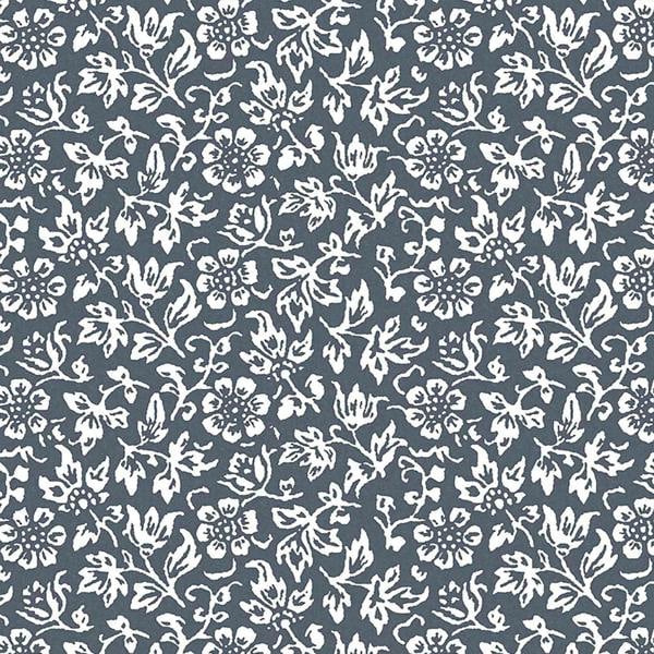 Laura Ashley Sweet Alyssum Denim Blue Wallpaper