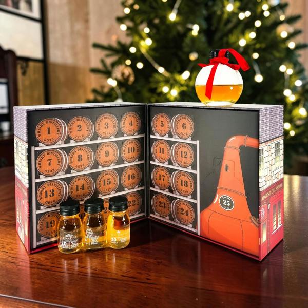 Whisky With Us 25 Day Scotch Whisky Advent Calendar. Includes Glass Bauble for Day 25 & Tasting Videos