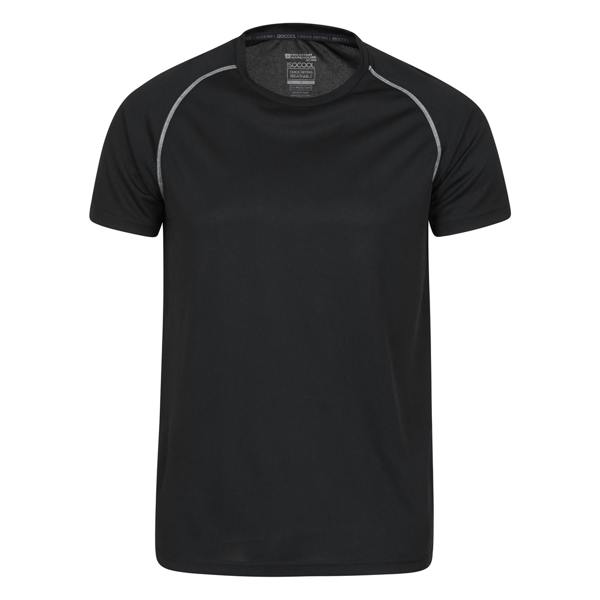 Mountain Warehouse Mens Endurance Breathable T-Shirt - Black