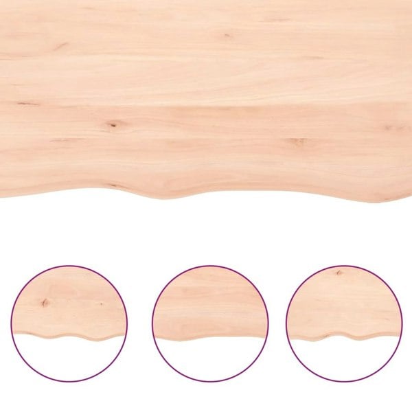 Berkfield Wall Shelf 60x50x4 cm Untreated Solid Wood Oak