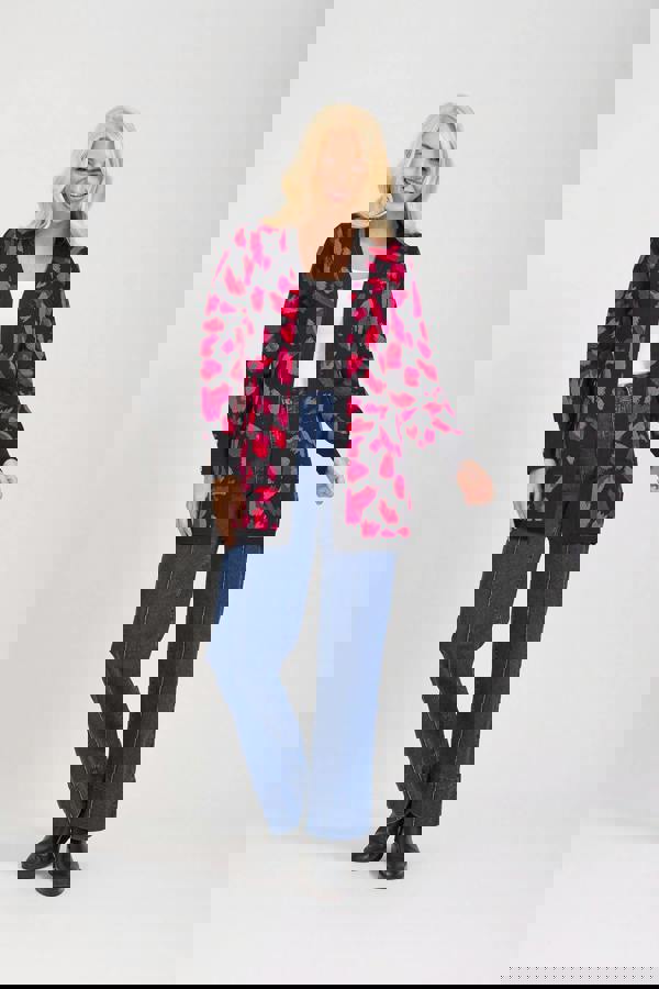 Paint Stroke Knit Cardigan