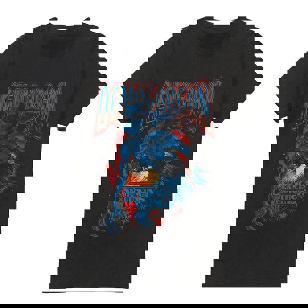 Stranger Things Mens Demogorgon Band T-Shirt - Black