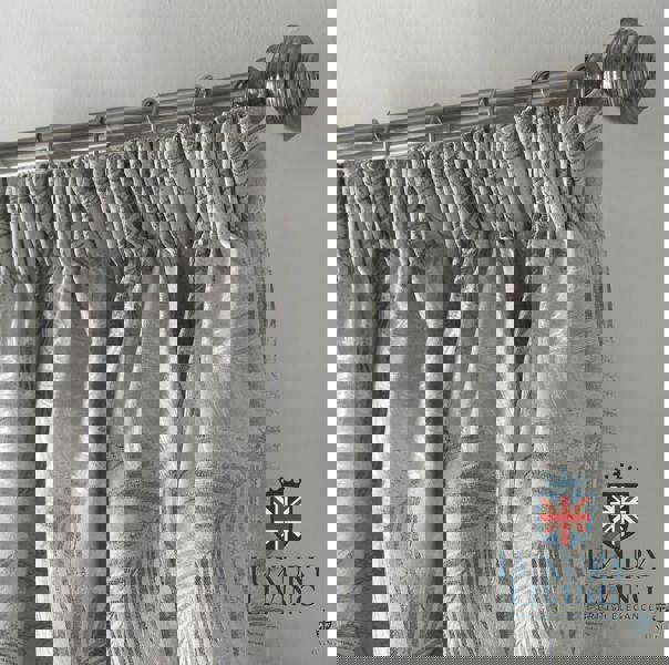Luxury Living Luxury Fern Jacquard Pencil Pleat Taped Top Ready Made Curtains