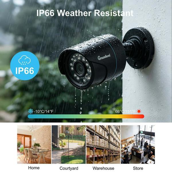 Groundlevel Advanced 4 Camera CCTV Security System
