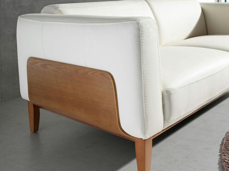 Angel Cerdá White leather sofa 6115/6118