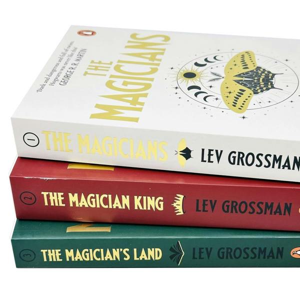Lev Grossman Magicians Trilogy 3 Books Collection Set (The Magicians, The Magician King, The Magician's Land)