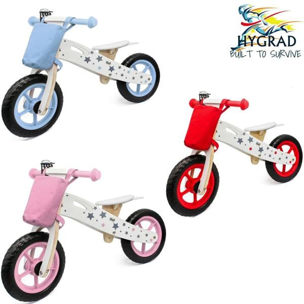 HYGRAD BUILT TO SURVIVE Wooden Balance Bike for Kids with Bell – Lightweight Training Bike | HYGRAD®