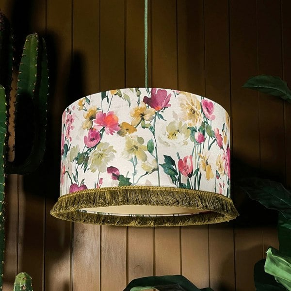 Love Frankie Woodstock Lampshade parchment lining salt