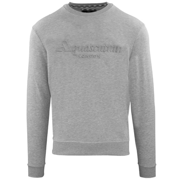 Aquascutum Embossed Brand Logo Sweatshirt - Grey