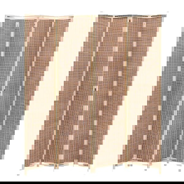 2 Style Bamboo Woven 4-Panel Folding Room Divider Room Dividers Living and Home