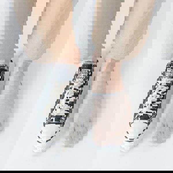 Anyfootwear 5 Pairs Size 5-11 Fashion No Show Thin Invisible Solid White Sock High-quality Breathable Ankle length For Men Woman Foot Accessories