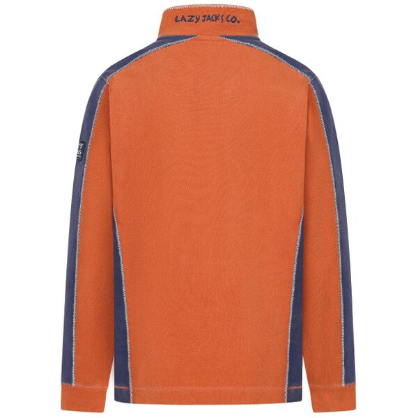 Lazy Jacks LJ705 - Pique Panel Sweatshirt - Orange