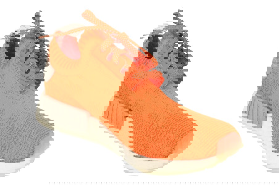 Adidas Originals Nmd_R1 Pk Mens Prime Knit   - Orange Grey White B43522 - Photo 3