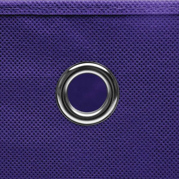 Berkfield Storage Boxes 10 pcs Purple 32x32x32 cm Fabric