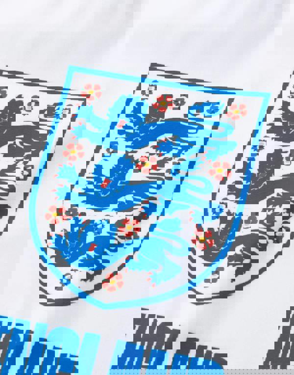 England Boys White Logo Swim Top