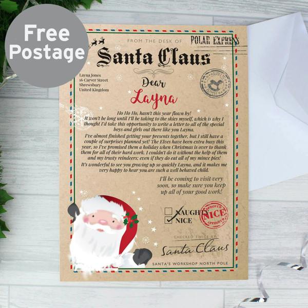 Personalised Santa Claus Letter - close-up detail