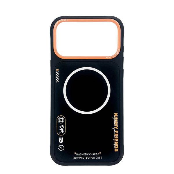 Nimmy Friends Nimmy Cool & Cute 2.0 Case with MagSafe for iPhone 17 Pro Max 6.9" Black Orange - N-YJKM-CX2.0-IP17-PRO-MAX-01