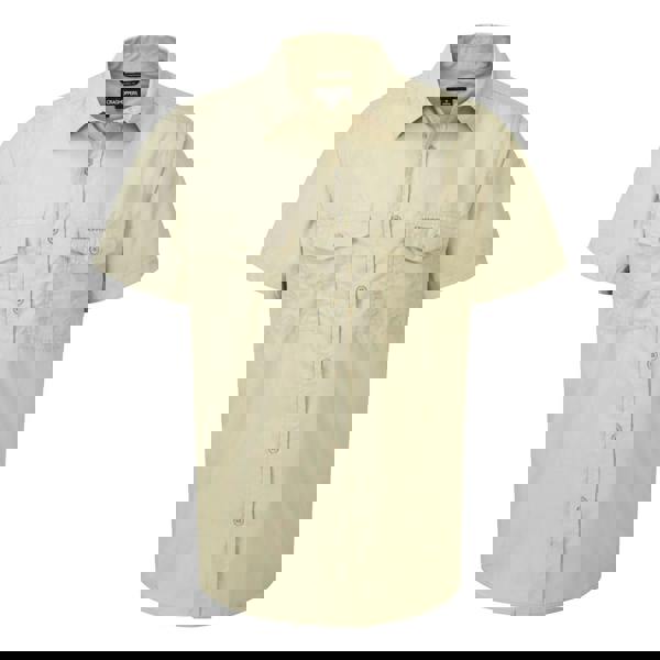 Craghoppers Mens Kiwi Short-Sleeved Shirt - Oatmeal Grey