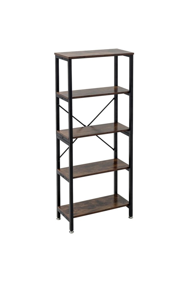 Living and Home 5 Tier Ladder Open Storage Bookcase