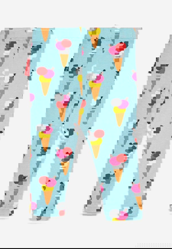 Organic Ice Cream Cones Print Leggings - Toby Tiger