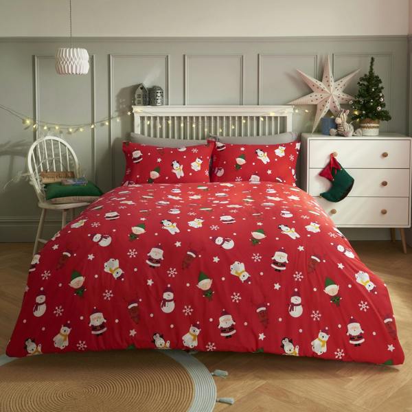 Smart Living Advent Calendar Reversible Polycotton Duvet Set- Multi