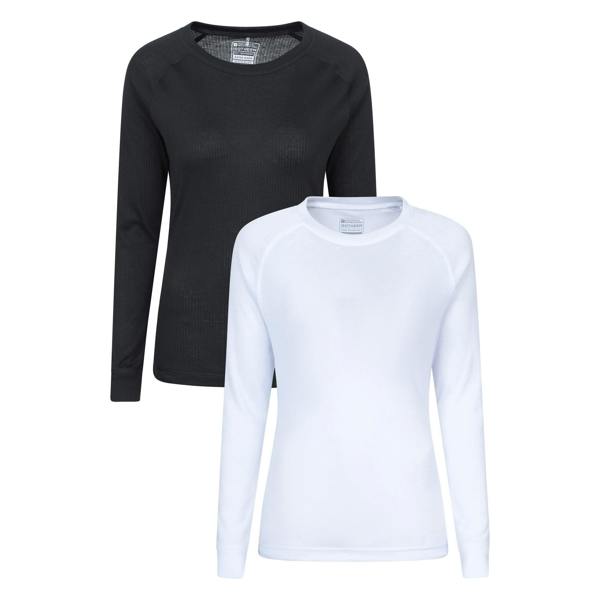 Mountain Warehouse Womens/Ladies Talus Thermal Base Layer Top (Pack of 2) - Mixed - 