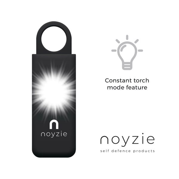 Noyzie 130db Personal Safety Alarm Siren & 200 Lumen Strobing LED Light - Rechargeable
