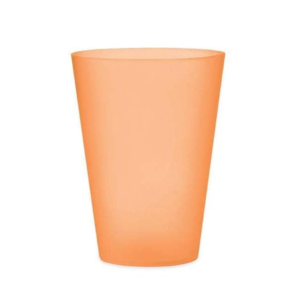 MidOcean Festa Large Reusable 500ml Cup - Transparent Orange - 