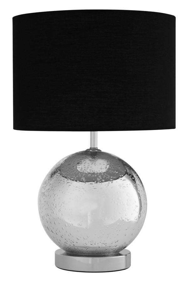Naomi Black Fabric Shade Table Lamp