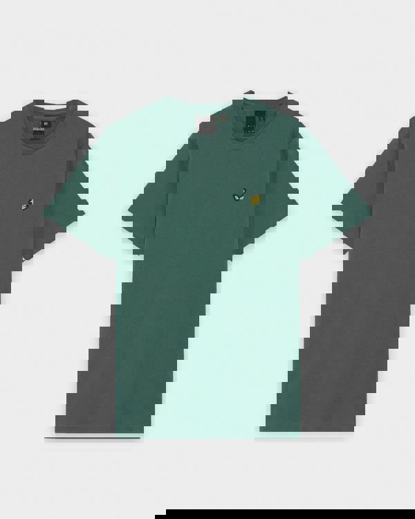 Lyle & Scott Plain Mens T-Shirt - W130 Everglade | CHO | Designer Mens Short Sleeve T-Shirts