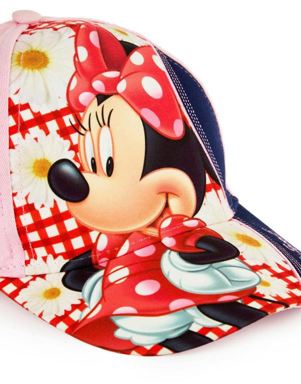 Disney Minnie Mouse GirlsPink Snapback Curved Peak Cap