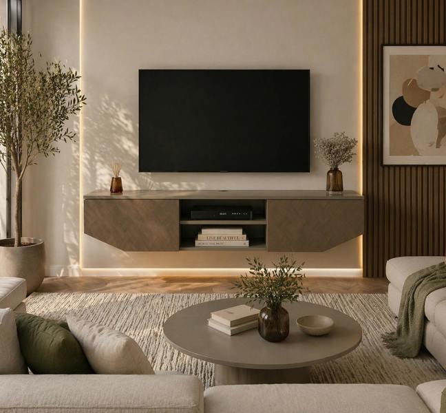 Decorotika Hera Modern Tv Stand TV Cabinet for TV's up to 65"