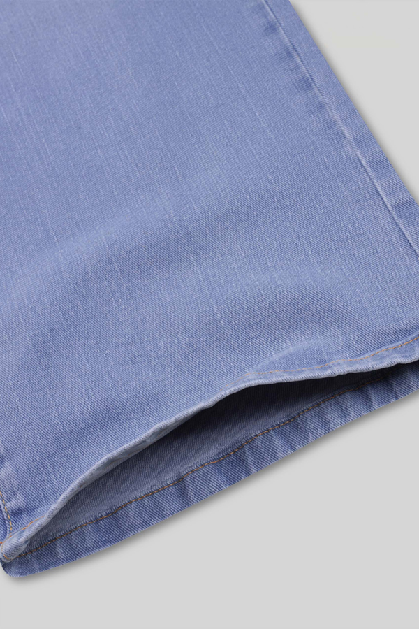 ENORSIA Sky Decorative Button Cropped Wide Leg Jeans