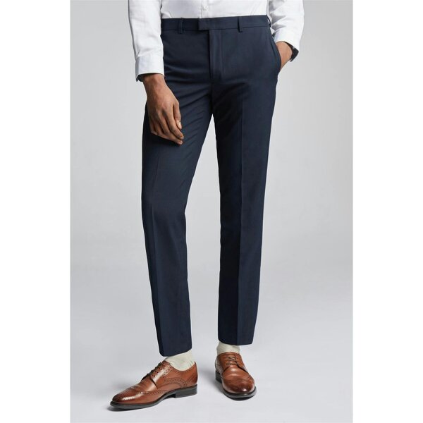 Limehaus Slim Fit Navy Trousers