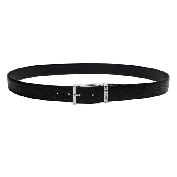 Boss Mens Giaco Leather Belt - Black - 