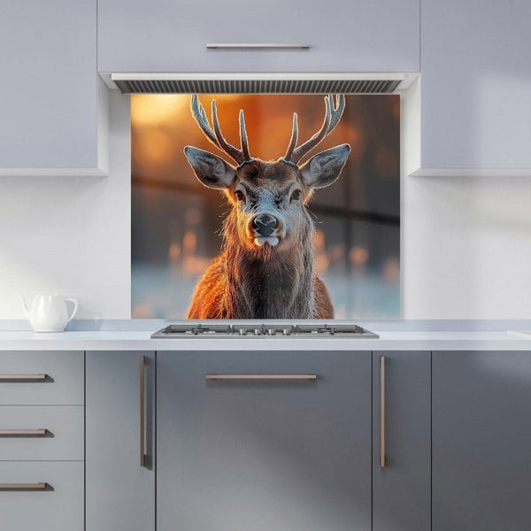 Warren Reed Deer Glass Kitchen Splashback - 00026