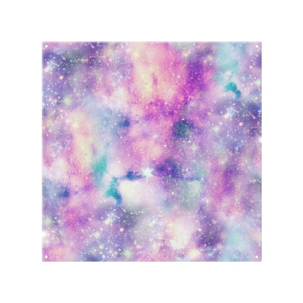 Benjamin Tate Design Starry Galaxy Print In Unicorn Colours Splash Back