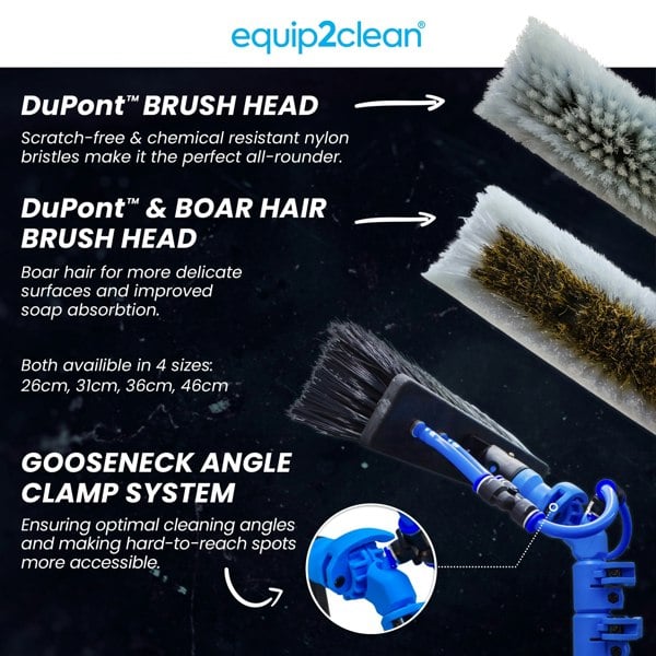 Aquaspray® Venom 40ft 100% Carbon Fibre Waterfed Window Cleaning Pole 8-Section