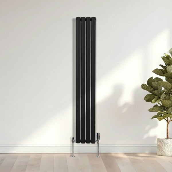 Monstershop Oval Column Radiator – 1600mm x 240mm – Black