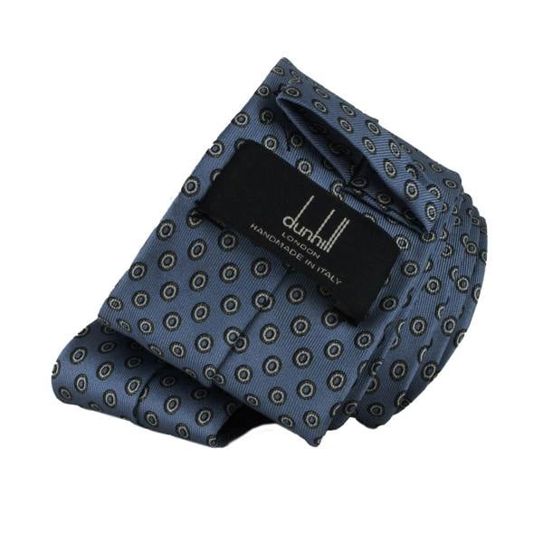Dunhill mulberry silk tie in a hexbolt pattern